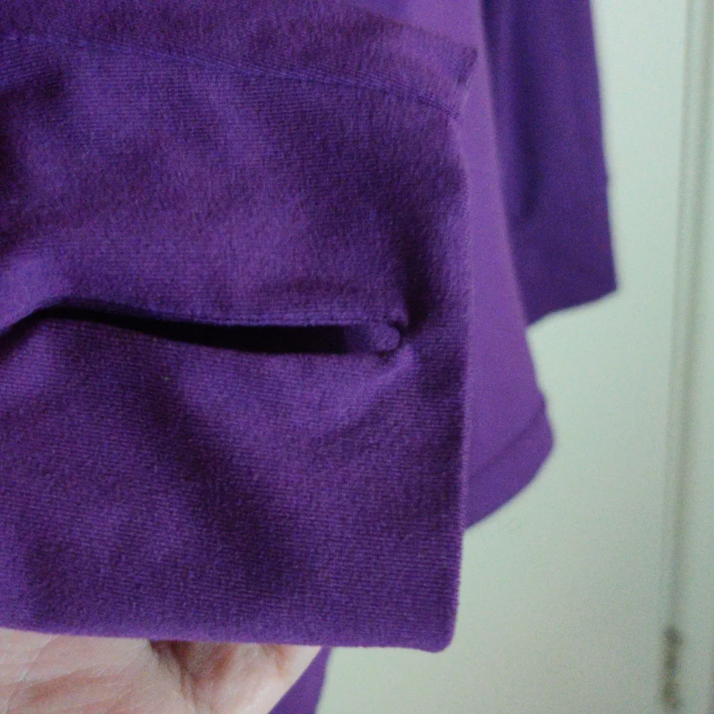 Adidas Climate Pullover Jacket Size S 8-10 Color Grape - Picture 3 of 6